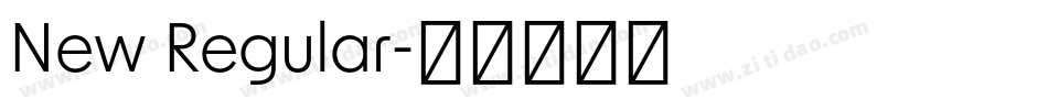 New Regular字体转换